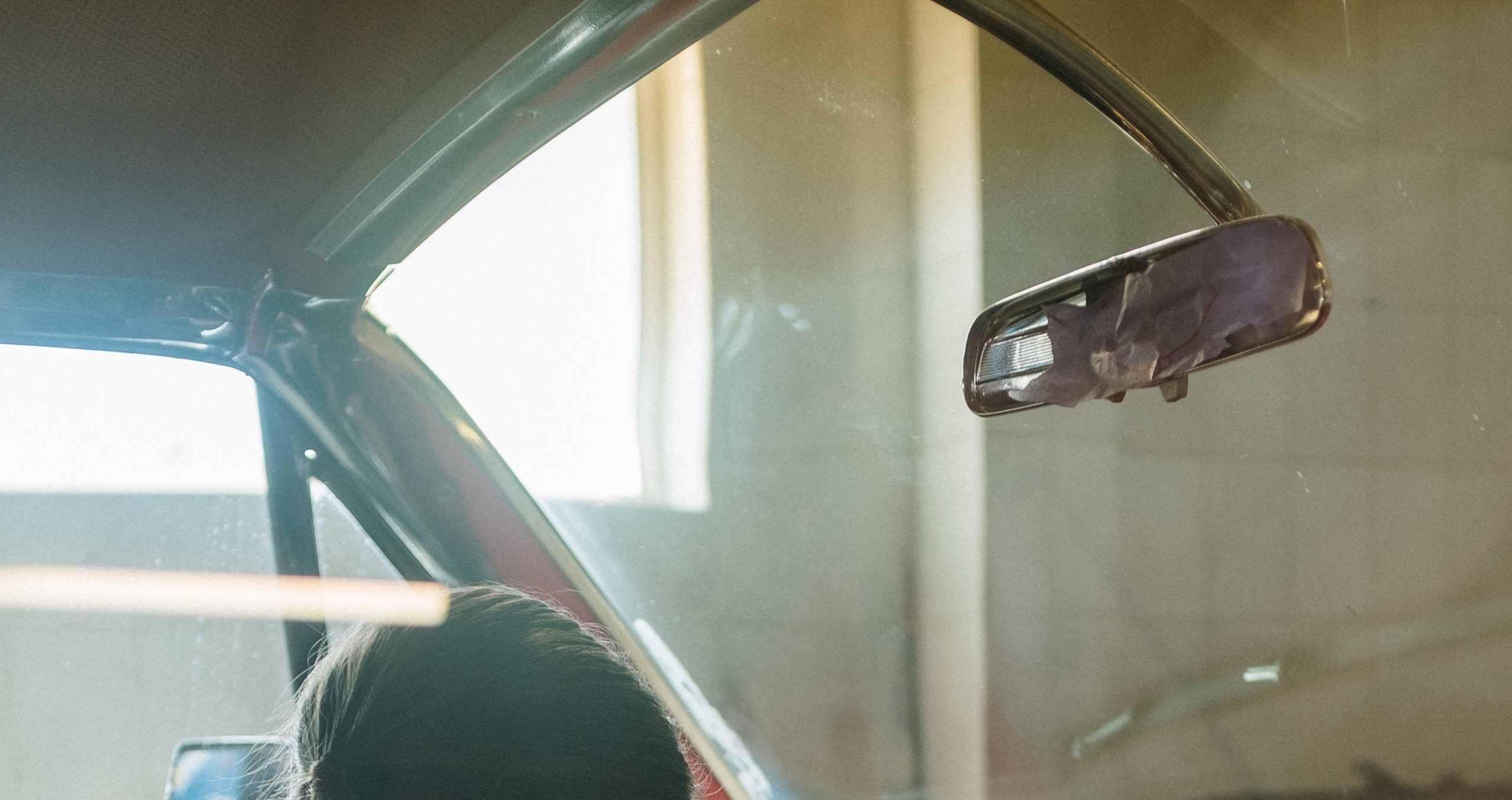 this is an image of rearview mirror in san francisco